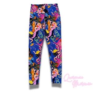 PITAYA COLORFUL ABSTRACT YOGA PANTS